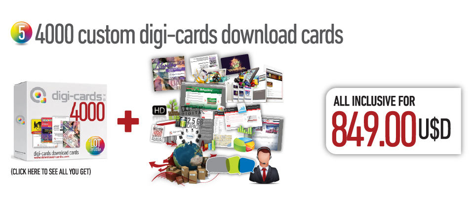4000 custom digi-cards download cards