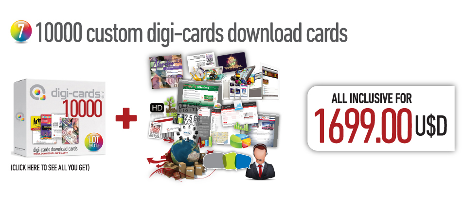 10000 custom digi-cards download cards